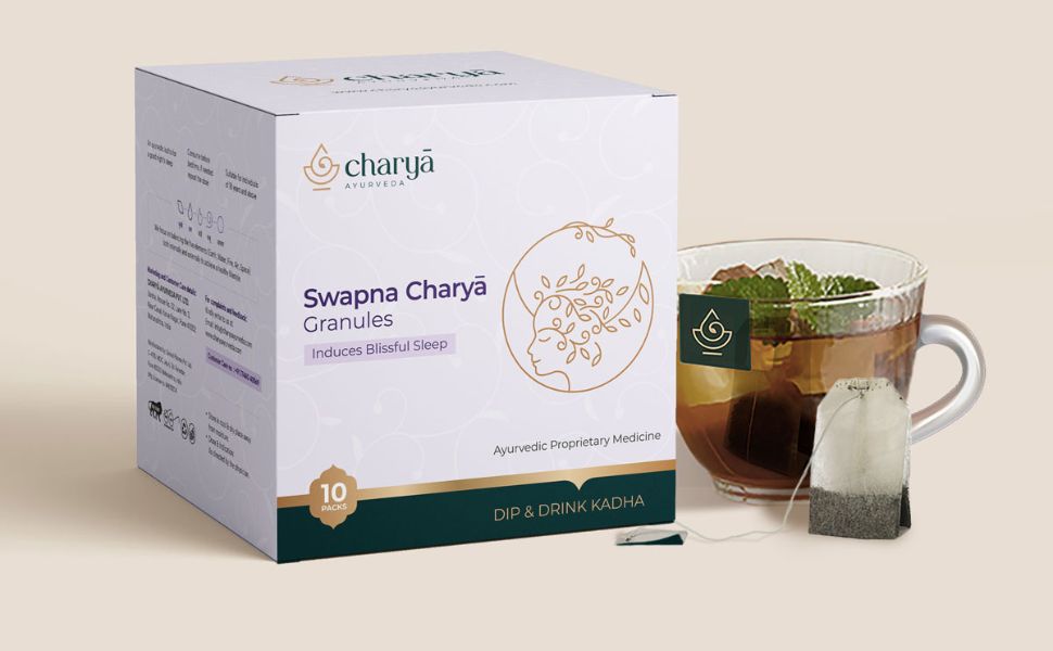 Swapna Charya - Induces Blissful Sleep | 20 grams (2 grams x10 packets) | Non-Habit Forming | NightTime Sleep Support | For Both Men & Women