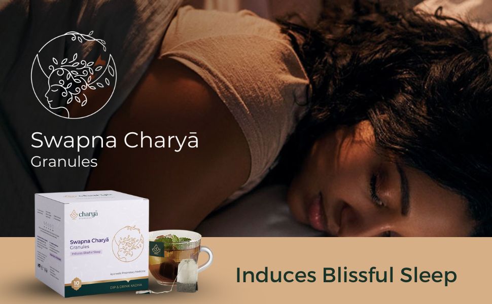 Swapna Charya - Induces Blissful Sleep | 20 grams (2 grams x10 packets) | Non-Habit Forming | NightTime Sleep Support | For Both Men & Women