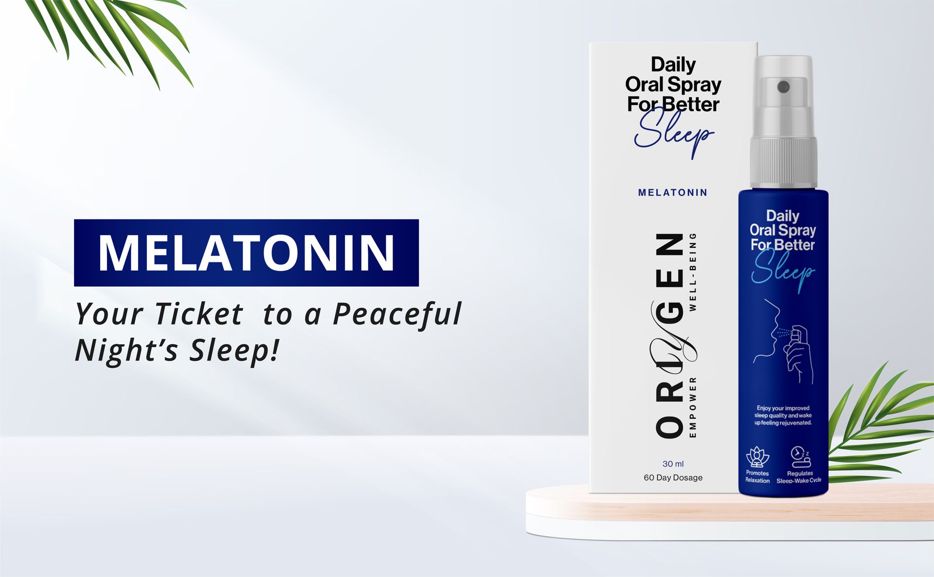 Oriygen Sleep Supplement Melatonin Oral Spray for Deep Sleep | 3mg Per Serving | Cranberry Flavour | Non addictive | Liposomal Technology | 4 Sprays Per Day | 30ml – 2 Months Supply