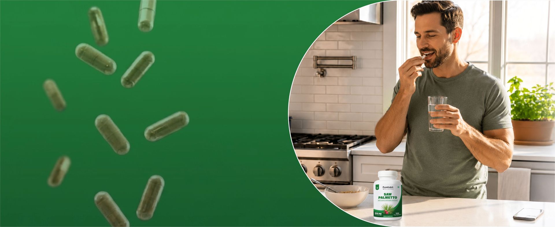 Saw Palmetto 950mg with Cranberry & Pumpkin Seed for Men