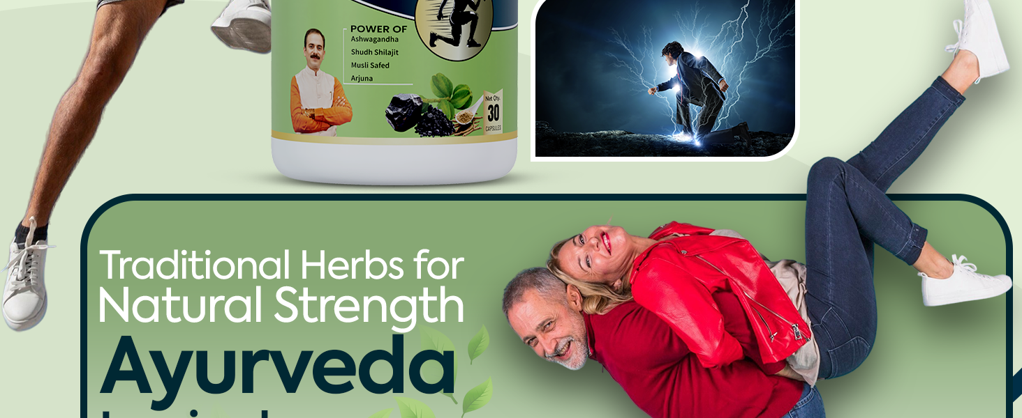 Jeena Sikho Ojas Forever+ | Ayurvedic Herbal Energy Capsule with Ashwagandha & Shatavari | Supports Daily Wellbeing & Herbal Wellness Routine | 30 Capsules, Pack of 3