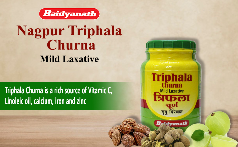 Baidyanath Asli Ayurved Triphala Churna - 500g | Ayurvedic Remedy For Gastro-Intestinal Health