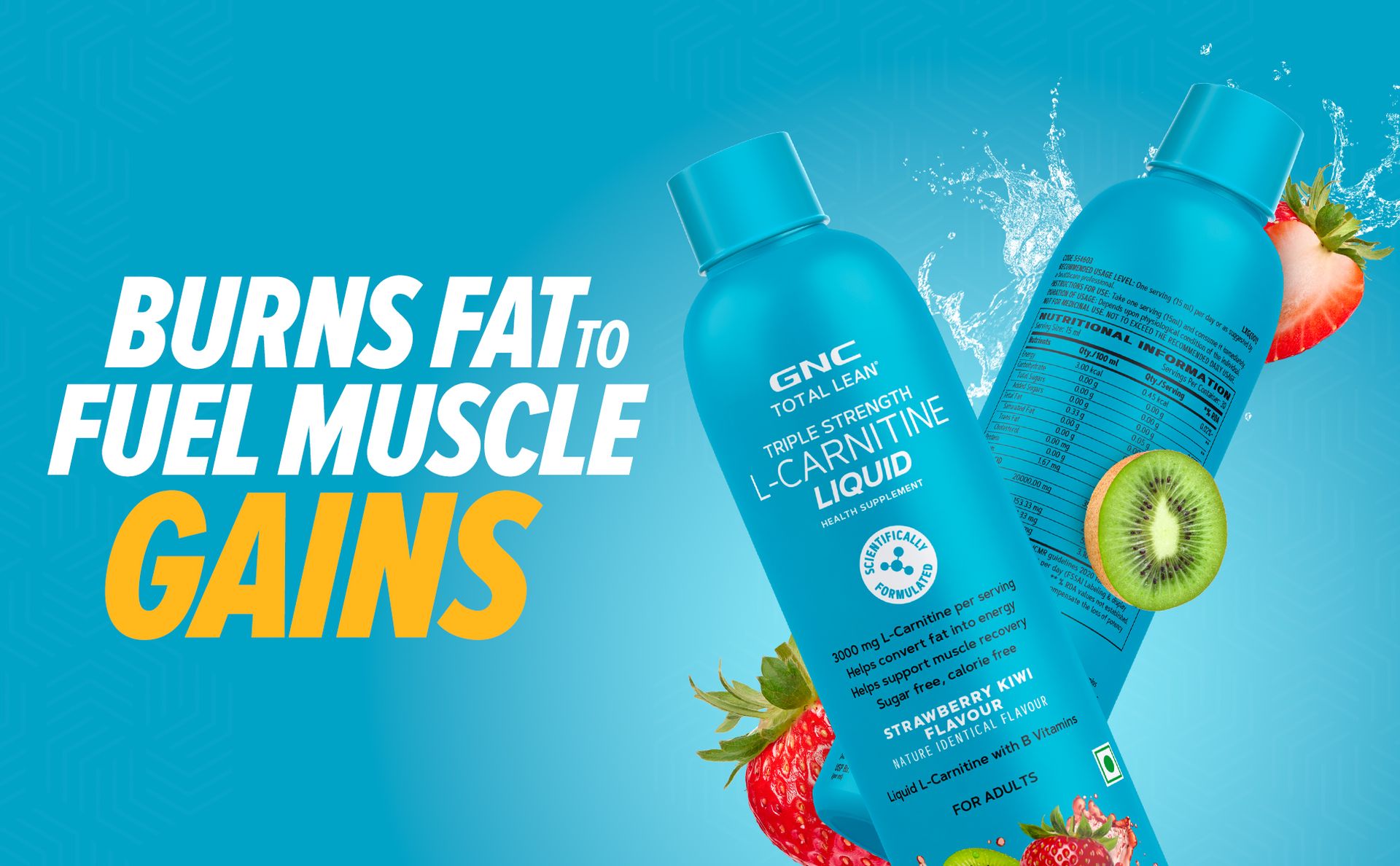 GNC Liquid L-Carnitine 3000mg | Triple Strength Formula | Converts Fat to Energy & Supports Lean Muscle | Fast-Acting for Weight Loss & Recovery | 450 ML | 30 Servings | Orange