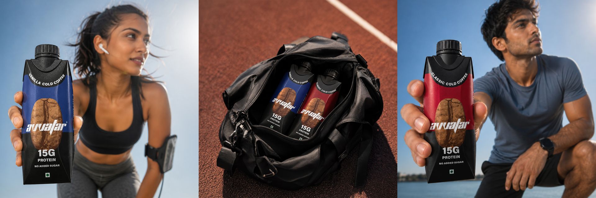 avvatar Protein Cold Coffee | Vanilla Flavour | 15g Protein | 4.8g Fiber | Ready to Drink | 250ml | Pack of 4 (4 x 250 ml)