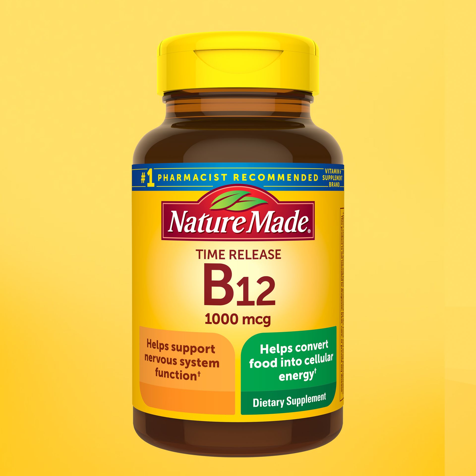 Nature Made Vitamin B12 1000 mcg Time Release Tablets, 160 Tablets