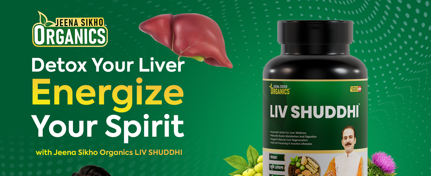 Liv Shuddhi | Ayurvedic Detox Tablets for Fatty Liver, Metabolism & Digestion Support | With Milk Thistle, Bhumi Amla, Haritaki & Punarnava, 60 Tablets