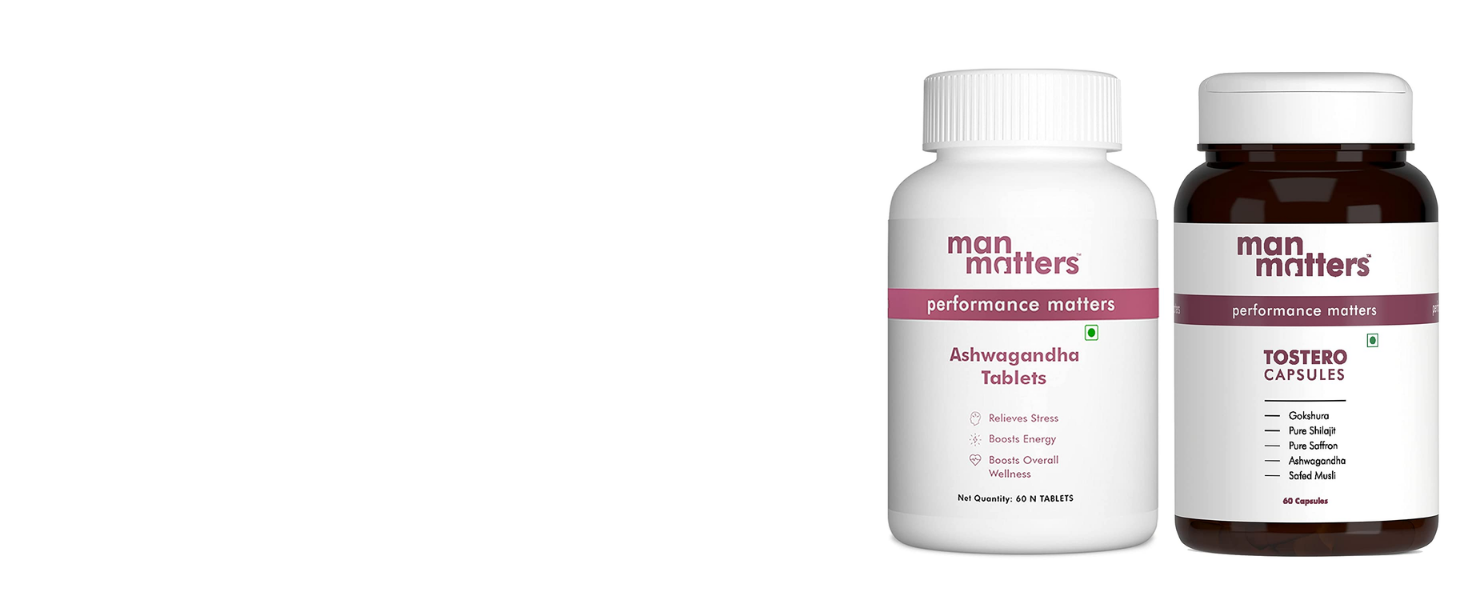 Man Matters Muscle Builder for Men | 120 Capsules | With Actives like Ashwagandha, Gokshura & Safed Musli | For Improved Muscle Strength & Recovery, Stamina & Overall Wellbeing