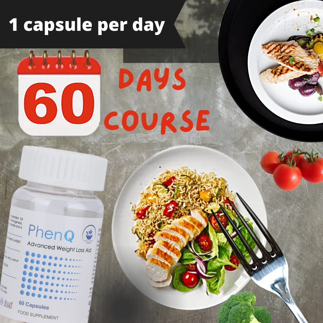 AZTECA HERBAL NATURAL Phen Q Capsules for Weight Management | Green Coffee Extract, Green Tea Extract & Garcinia Cambogia | Energy & Metabolism Support | Herbal Dietary Supplement for Men & Women | 60 Capsules