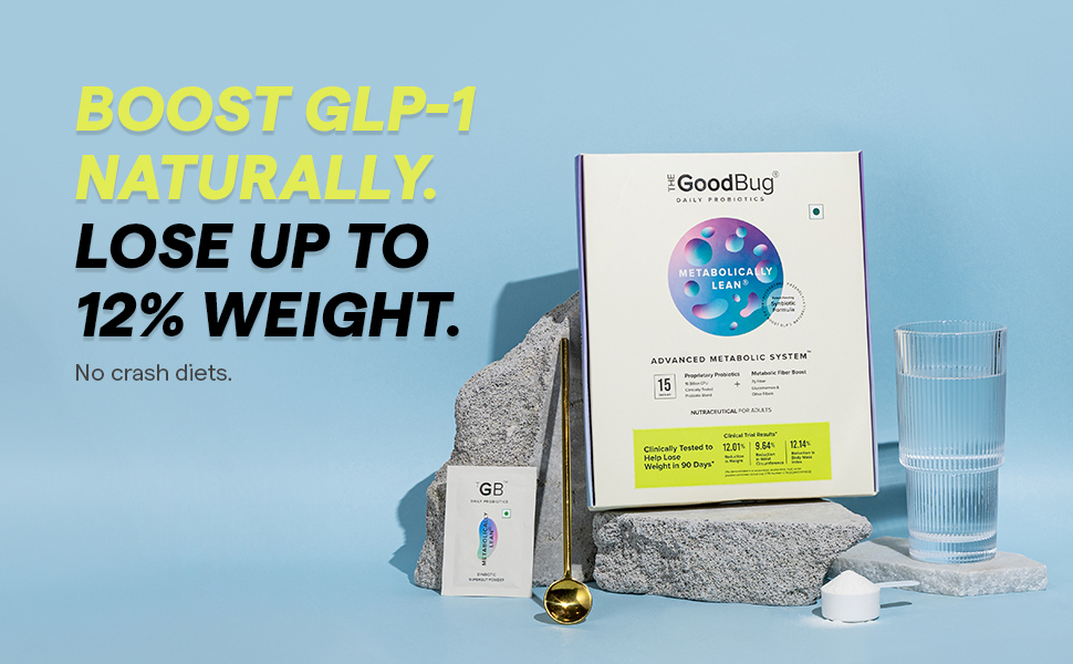 The Good Bug Metabolically Lean: Advance Metabolic System |Weight Loss For Women & Men | 16 b CFUs Probiotics Supplement + L-Carnitine + 7g Prebiotic Fiber | Boosts GLP1, Metabolism & Reduces Cravings Naturally | 60 Days Pack