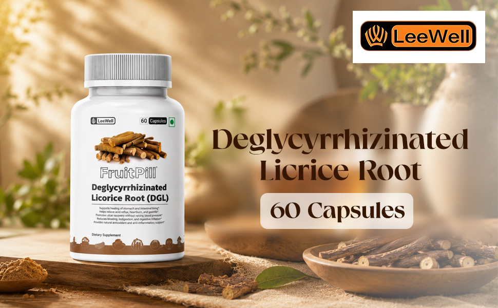 (LeeWell) DGL Licorice Root Extract Capsules, 60 Capsules