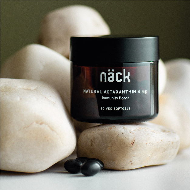 Näck Astaxanthin | Nature’s Strongest Antioxidant | Europe Sourced | Supports Immunity, Skin & Eye Health | Energy, Muscle Recovery & Performance | 6000x Vitamin C | 3000x Resveratrol | 500x Vitamin E | 30 Veg Softgels