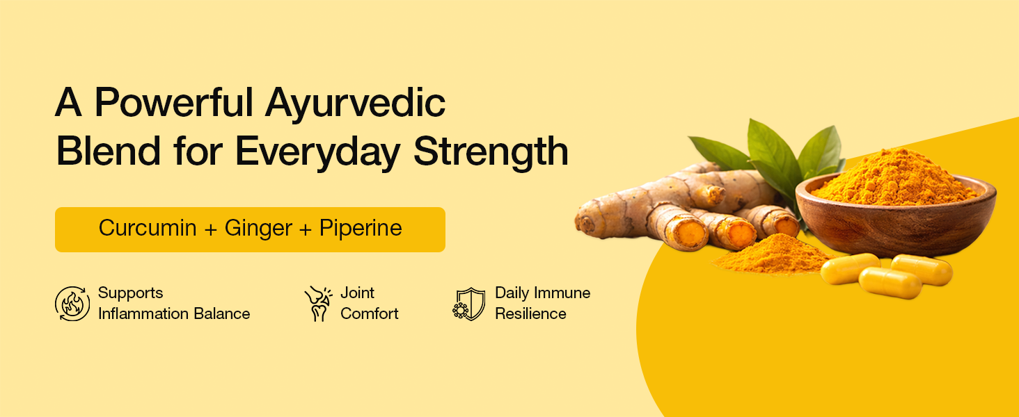 Curcumin Capsules with Piperine and 95% Curcuminoids | 60 N