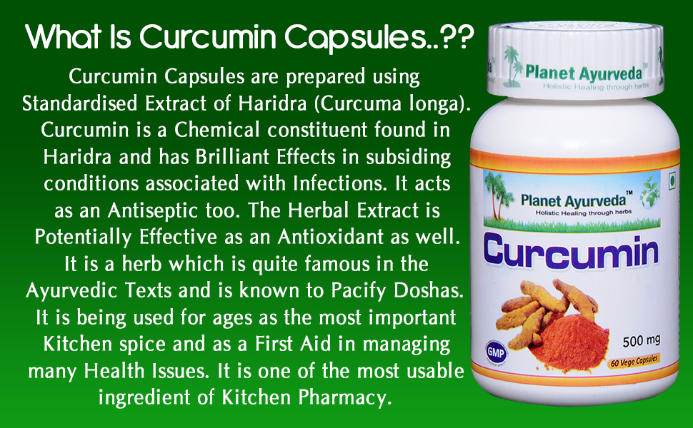 Planet Ayurveda Curcumin Capsules, 60 Capsules, Pack of 1