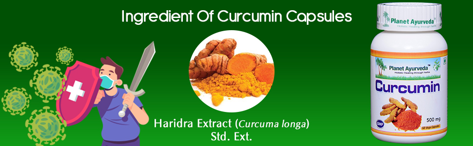 Planet Ayurveda Curcumin Capsules, 60 Capsules, Pack of 1