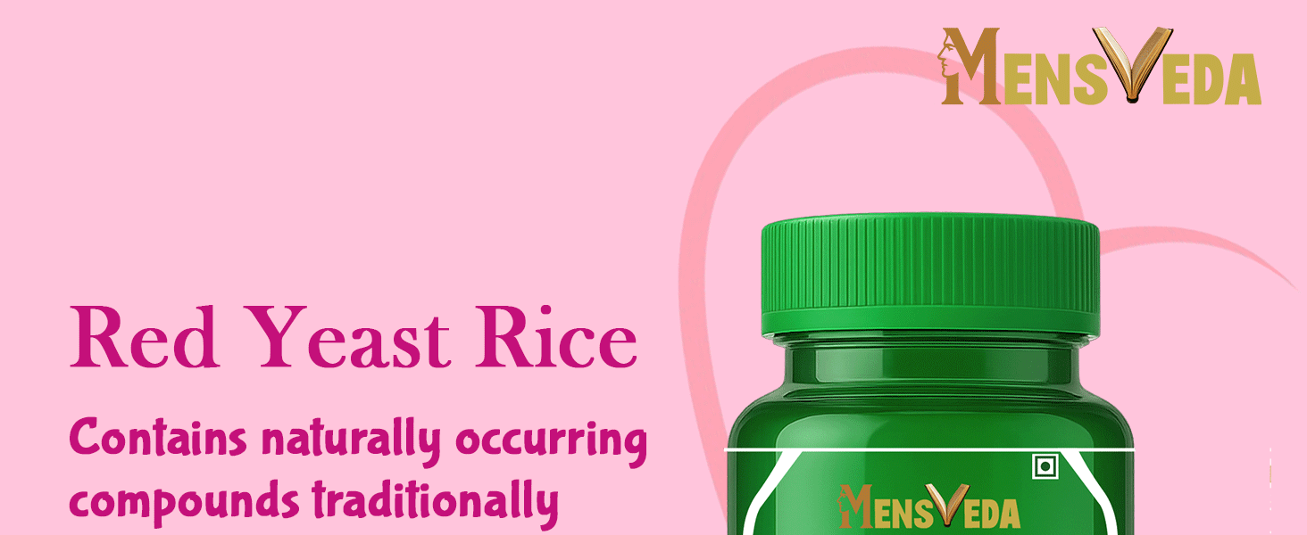 Red Yeast Rice 1100mg with Coenzyme Q10 & Beta Sitosterol | Heart Health & Cholesterol Support Supplement | 90 Capsules (45 Servings)