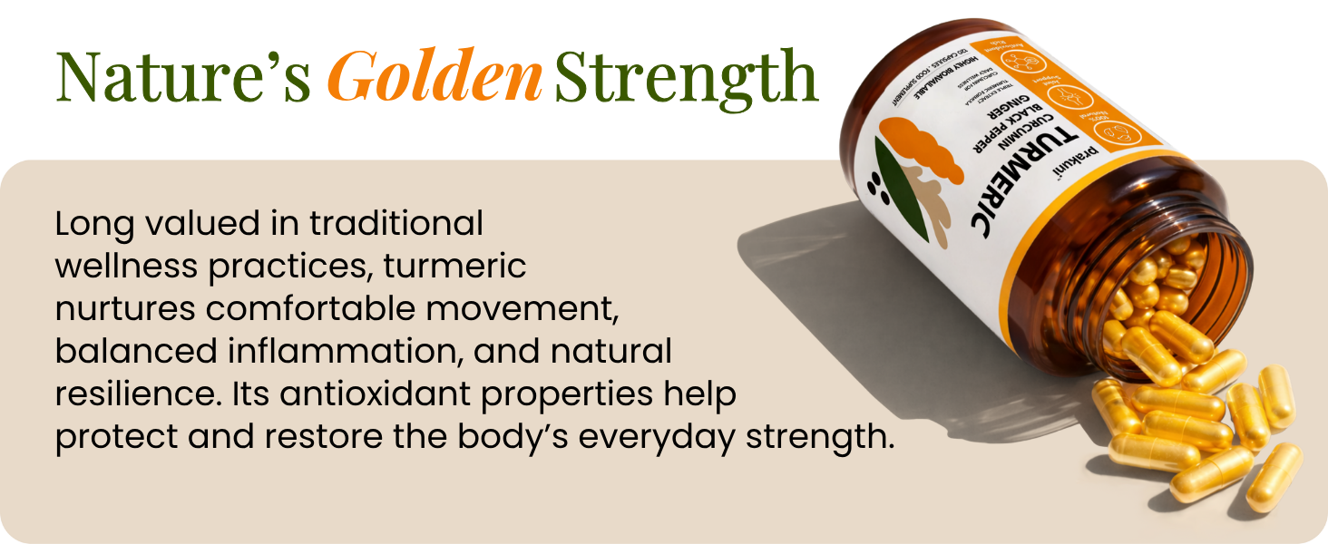 Turmeric Curcumin Capsules with Piperine (Black Pepper) & Ginger Root Extract | 95% Curcuminoids from Curcuma Longa | Anti-Inflammatory Joint Support Supplement for Men & Women | High Absorption Formula | Immunity & Antioxidant Support | 100% Natural