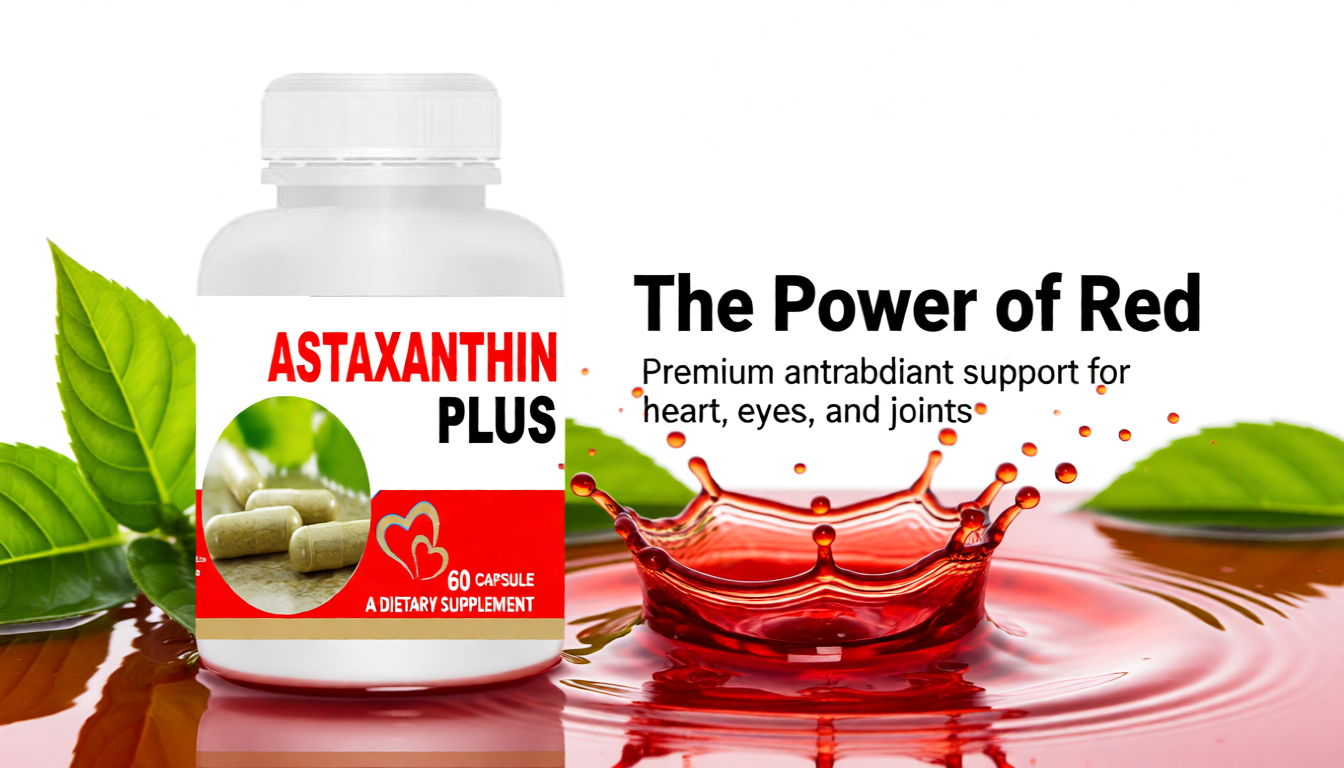 Astaxanthin Plus 60 capsules | Super Antioxidant | Supports Healthy Skin & Eyes | Immunity