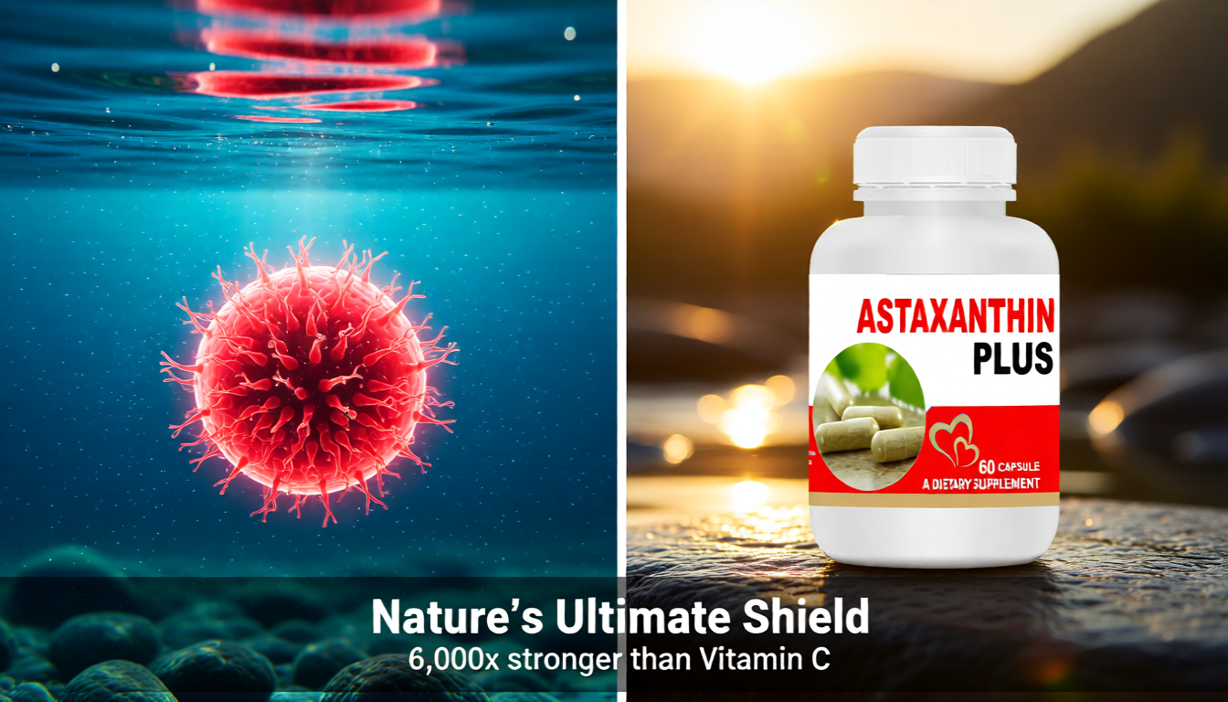 Astaxanthin Plus 60 capsules | Super Antioxidant | Supports Healthy Skin & Eyes | Immunity