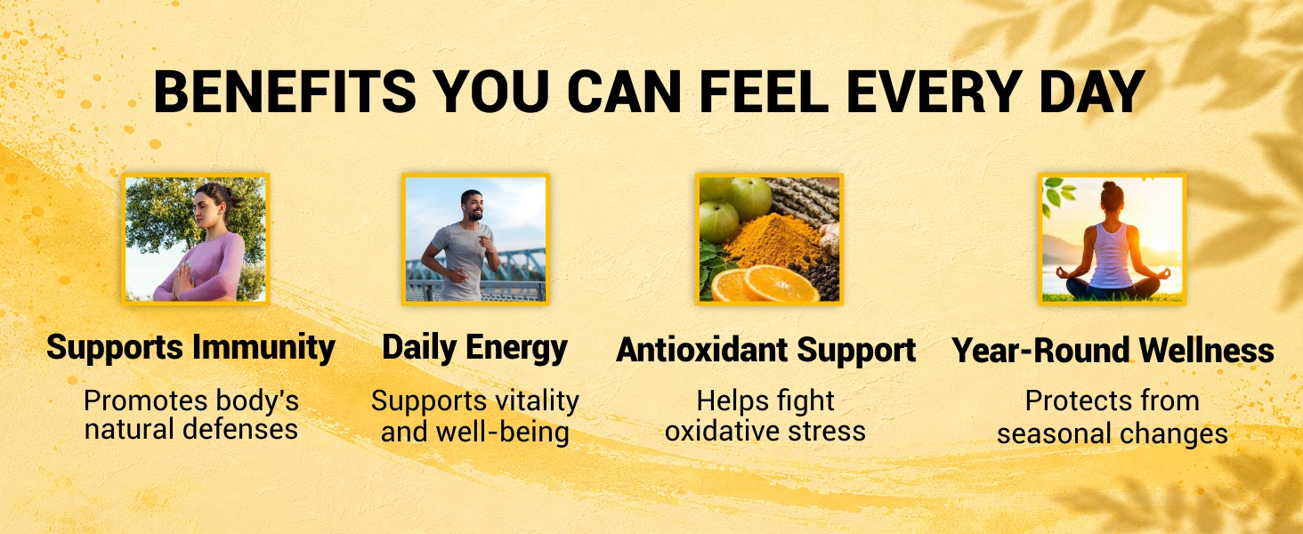 NutraStore Immunity Booster for Men & Women | Curcumin, Giloy, Amla, Moringa, Ginger, Orange & Piperine | Daily Health Supplement | 60 Capsules