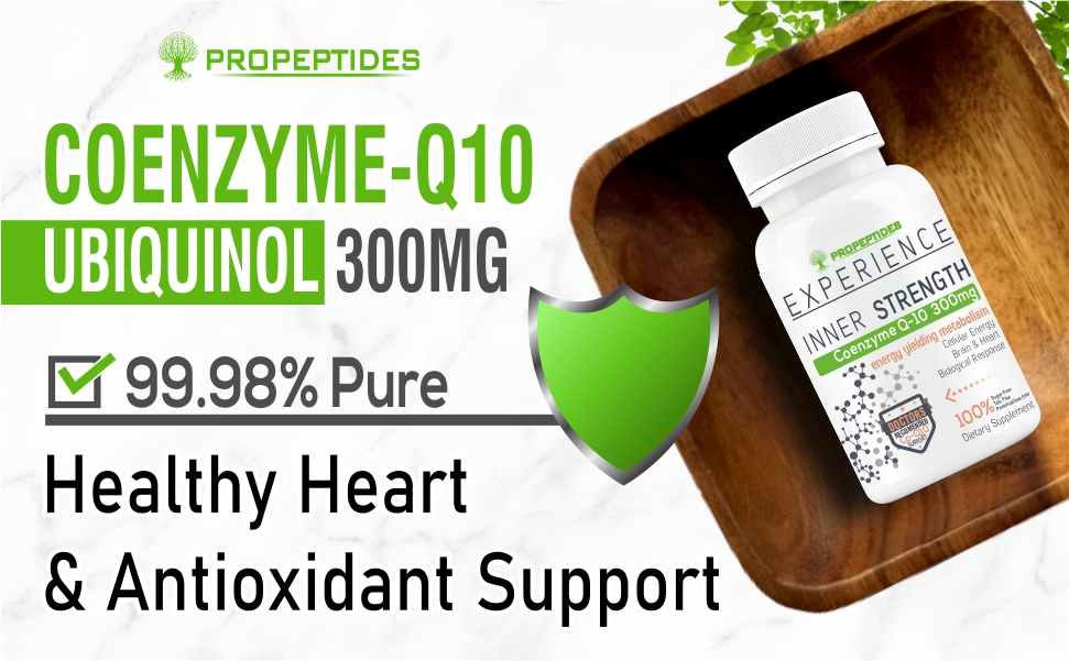 Coq10 Supplement, Coenzyme Q10 300mg (Ubiquinol) Tablet with Omega 3, Alpha Lipoic Acid, Vitamin B1 To Helps Boost Heart Health, Energy, And Antioxidant Support 60 Tablets
