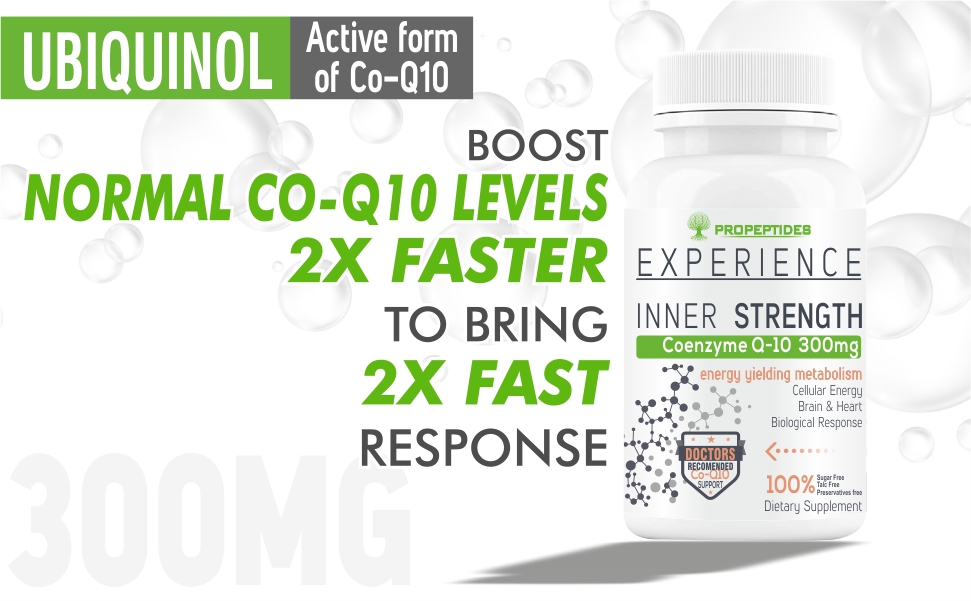 Coq10 Supplement, Coenzyme Q10 300mg (Ubiquinol) Tablet with Omega 3, Alpha Lipoic Acid, Vitamin B1 To Helps Boost Heart Health, Energy, And Antioxidant Support 60 Tablets