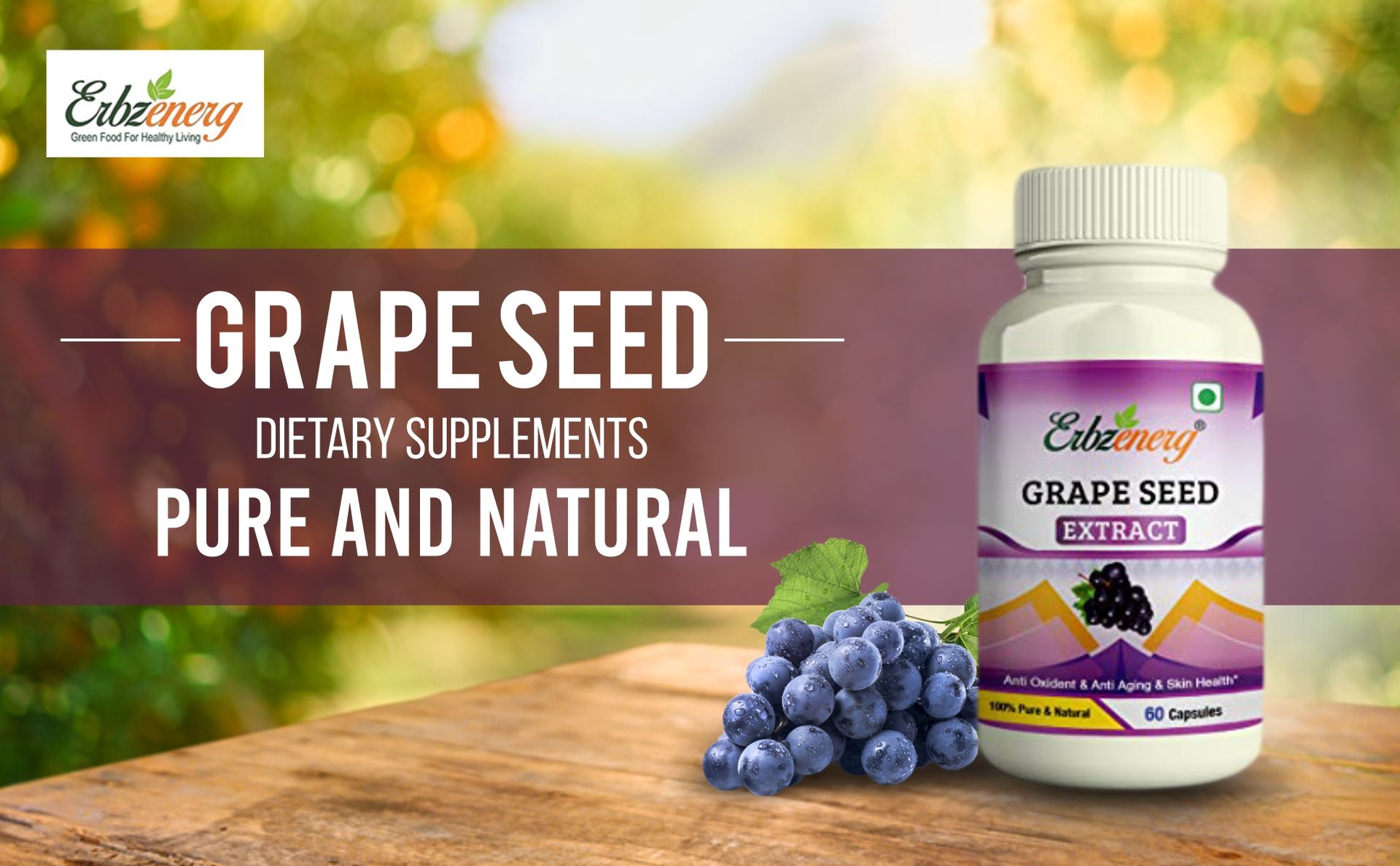 Grape seed Extract 60 Capsules- (Pack of 2)