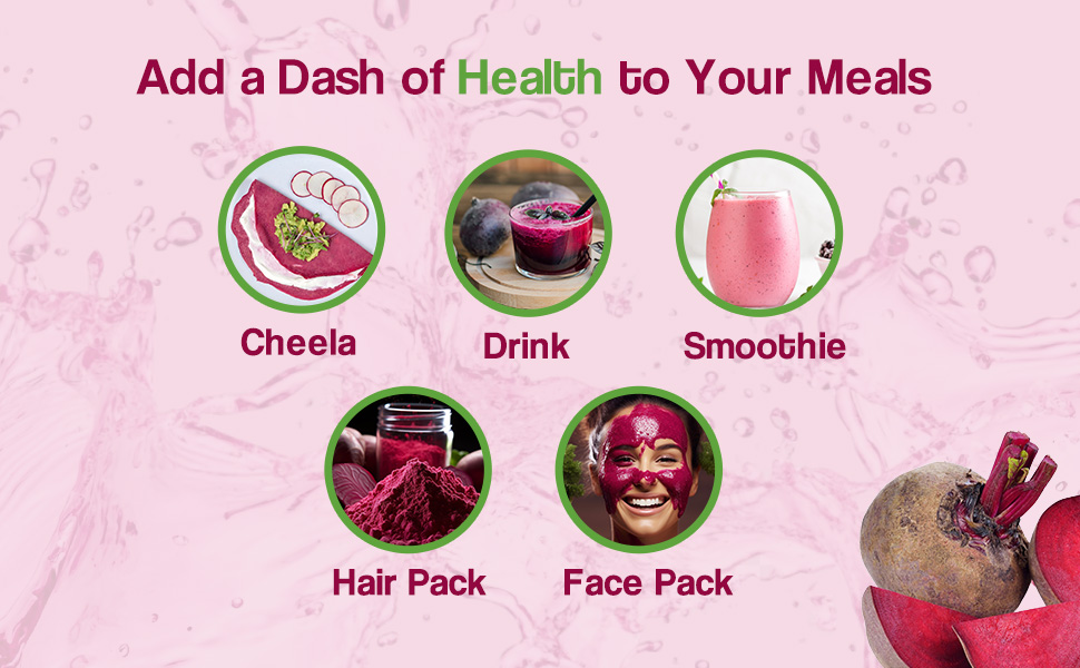 Healthsootra Organic Beetroot Powder (250gm)| Rich in Antioxidants & Amino Acids, Immunity Booster | Supports Heart, Hair Growth and Glowing Skin | for Pre and Post Workout Drink