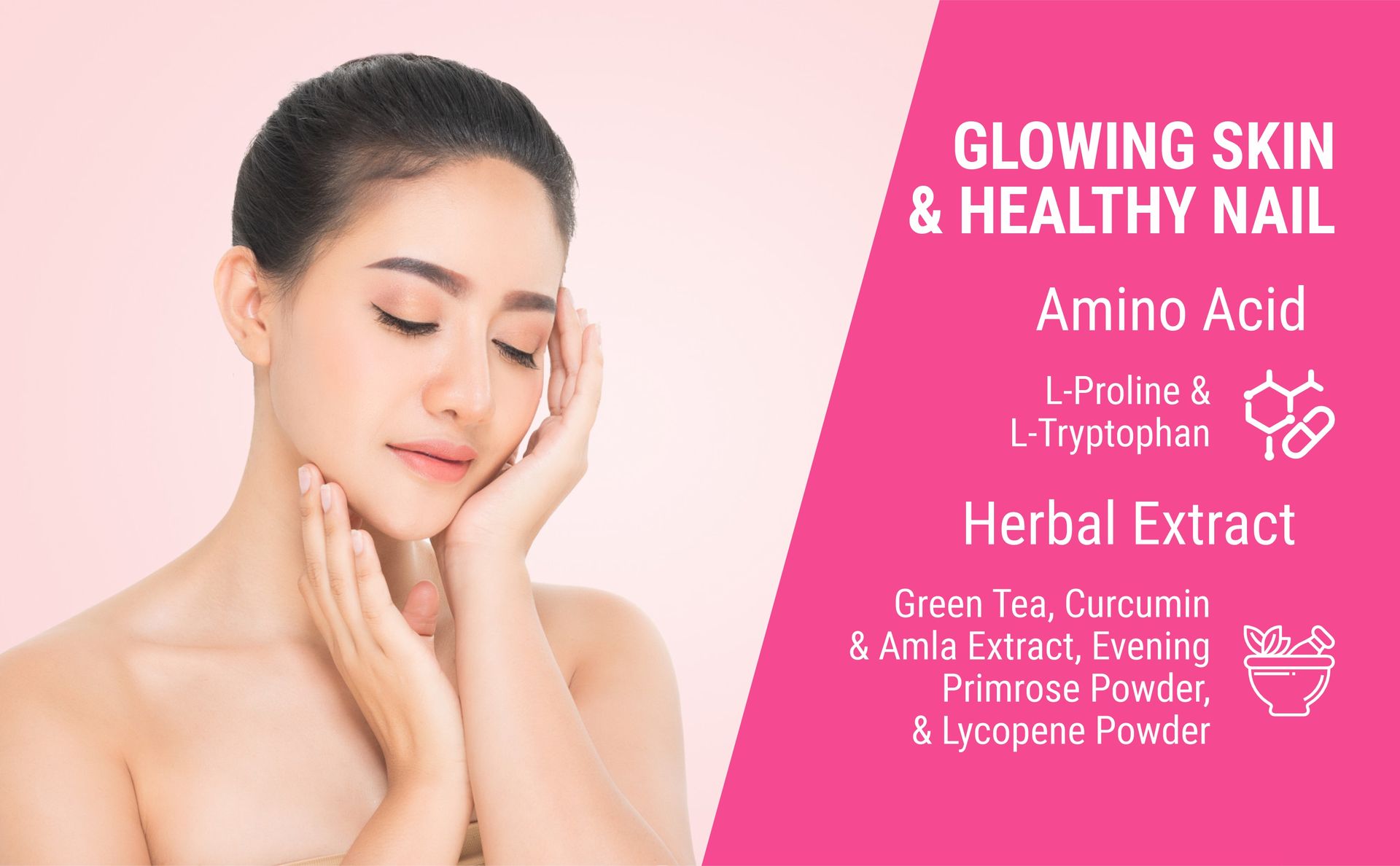 Bliss Welness Hair Skin Nails Multivitamins with Hyaluronic Acid Glutathione Biotin | Improved Hair Growth Stronger Nails Glowing Skin Collagen Supplement for Women & Men - 60 Vegetarian Tablets