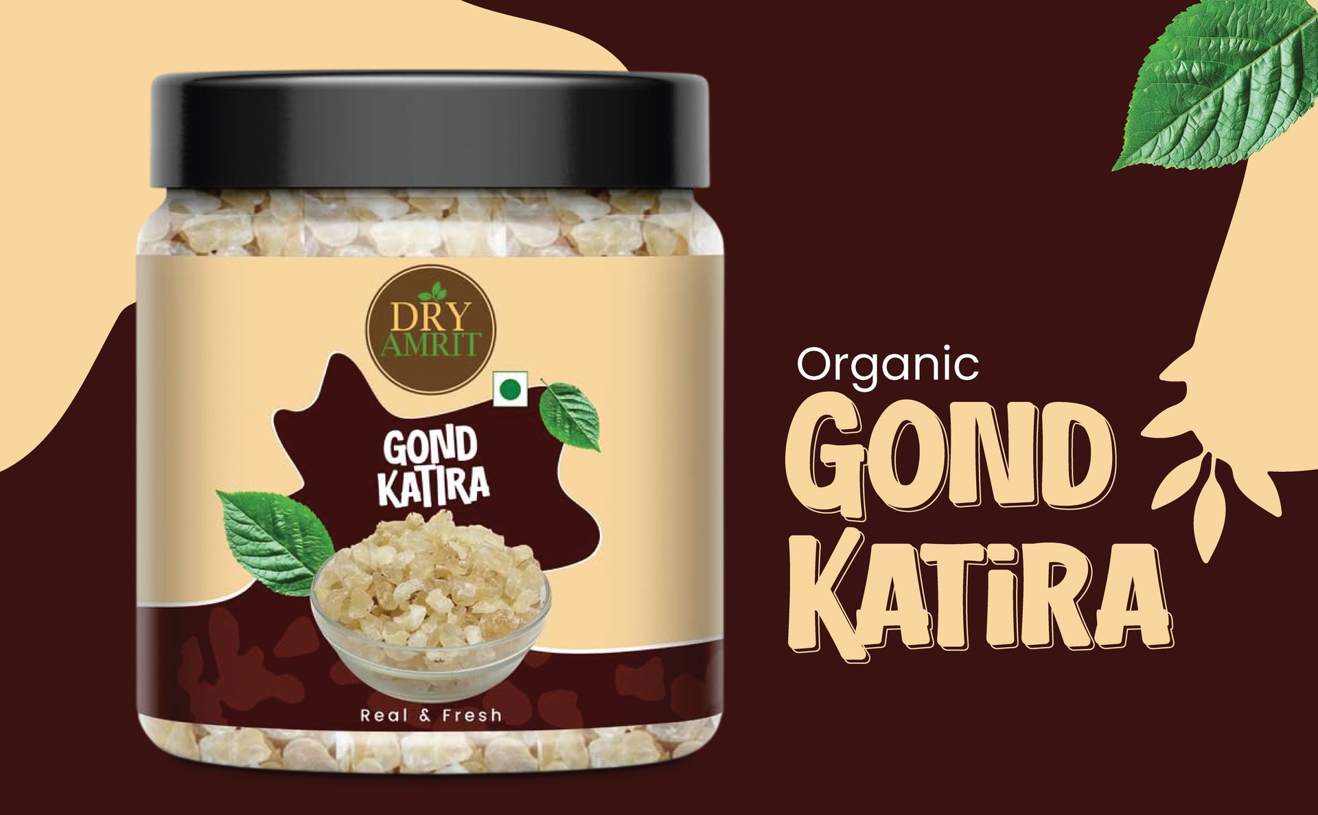 DRY AMRIT Gond Katira 250 gm | Pure Edible Gum (Tragacanth Gum) | Natural Cooling Agent for Summer Drinks, Falooda & Desserts | Supports Digestion & Energy