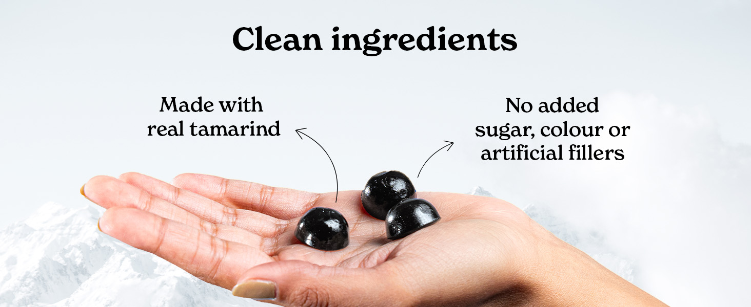 Better Alt Pure Himalayan Shilajit/Shilajeet Gummies with 100% Shilajit|Helps Muscle Recovery|Boosts Strength,Stamina & Improved energy|75%+ Fulvic Acid| Travel Friendly - Tamarind Flavor