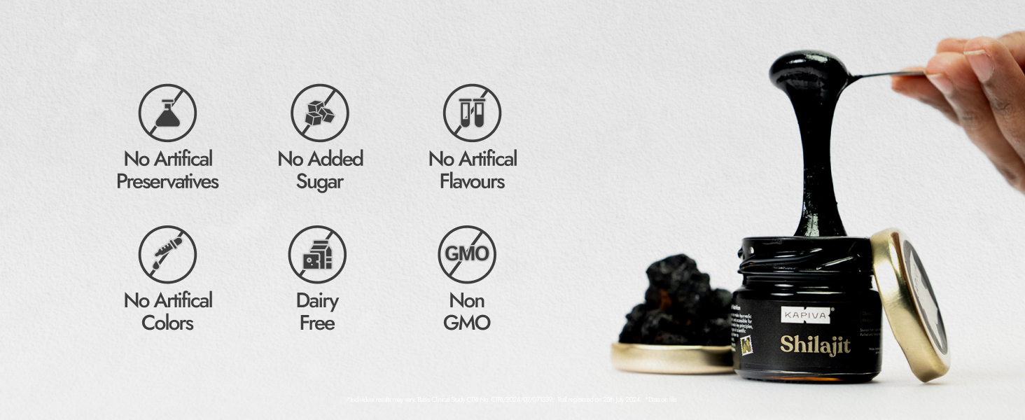 Kapiva Original Himalayan Shilajit/Shilajeet Resin 40g |Super Saver Pack| 250mg/Serving | For Energy, Endurance & Vitality | 160 Servings | 100% Ayurvedic