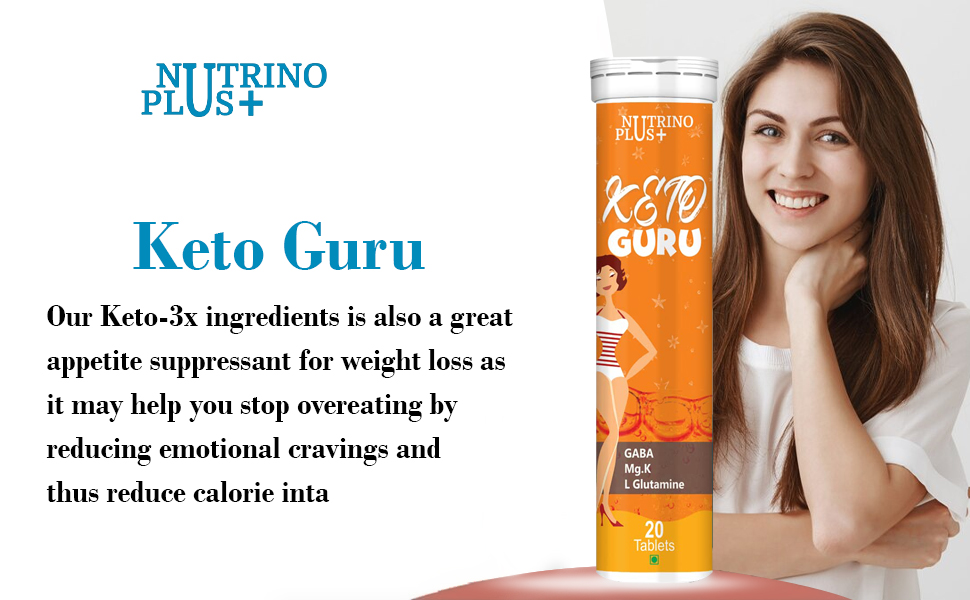 Keto Guru Effervescent Tablets | Supports Ketosis, Energy & Electrolyte Balance | Garcinia Cambogia, L-Glutamine, B Vitamins | 20 Tablets | USA Formulated