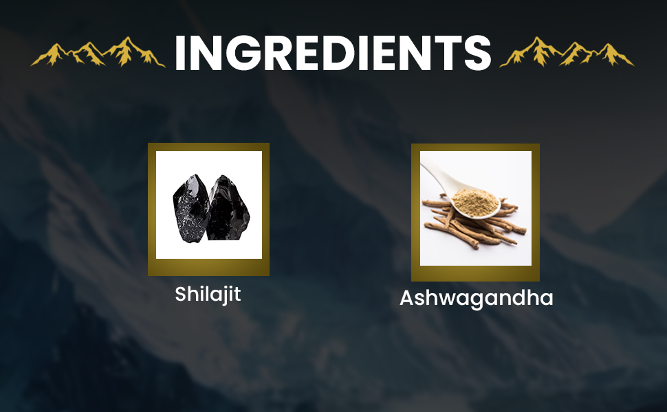 NUTRI HERBS Shilajit Resin Ashwagold 10g – Pure Himalayan Shilajit for Men & Women | Stamina, Energy & Muscle Building Supplement | Ayurvedic Stamina Booster with Ashwagandha | for Gym & Endurance Support (10g Pack of 5)