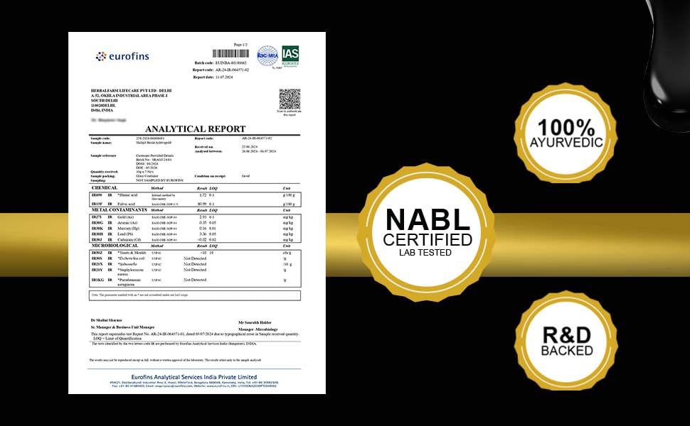 NUTRI HERBS Shilajit Resin Ashwagold 10g – Pure Himalayan Shilajit for Men & Women | Stamina, Energy & Muscle Building Supplement | Ayurvedic Stamina Booster with Ashwagandha | for Gym & Endurance Support (10g Pack of 5)