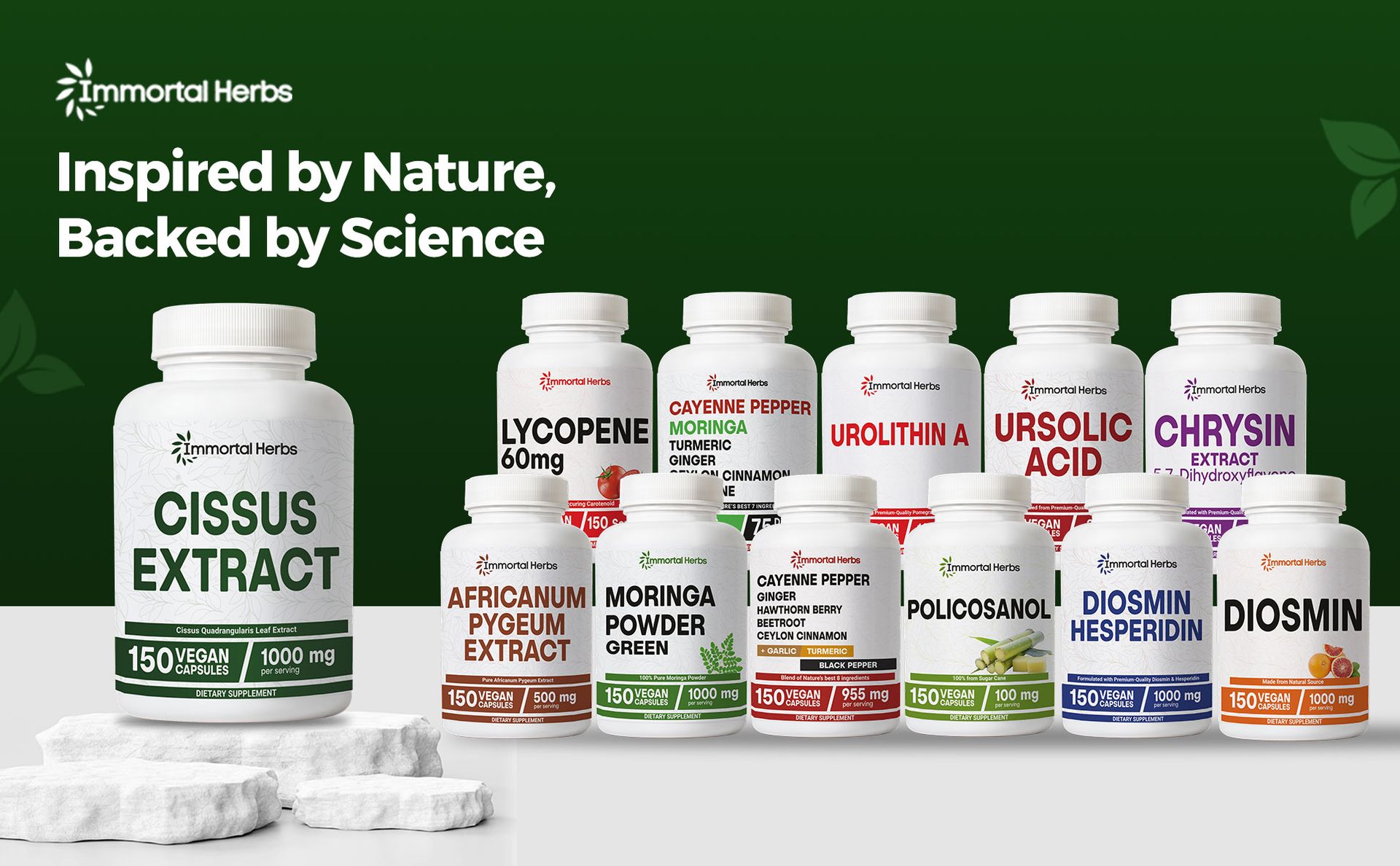 Cissus Quadrangularis Supplement 1000mg, 150 Pills, Pure Extract Powder with 40% Ketosterones, Non-GMO and Gluten-Free Cissus Extract Capsules for Men and Women