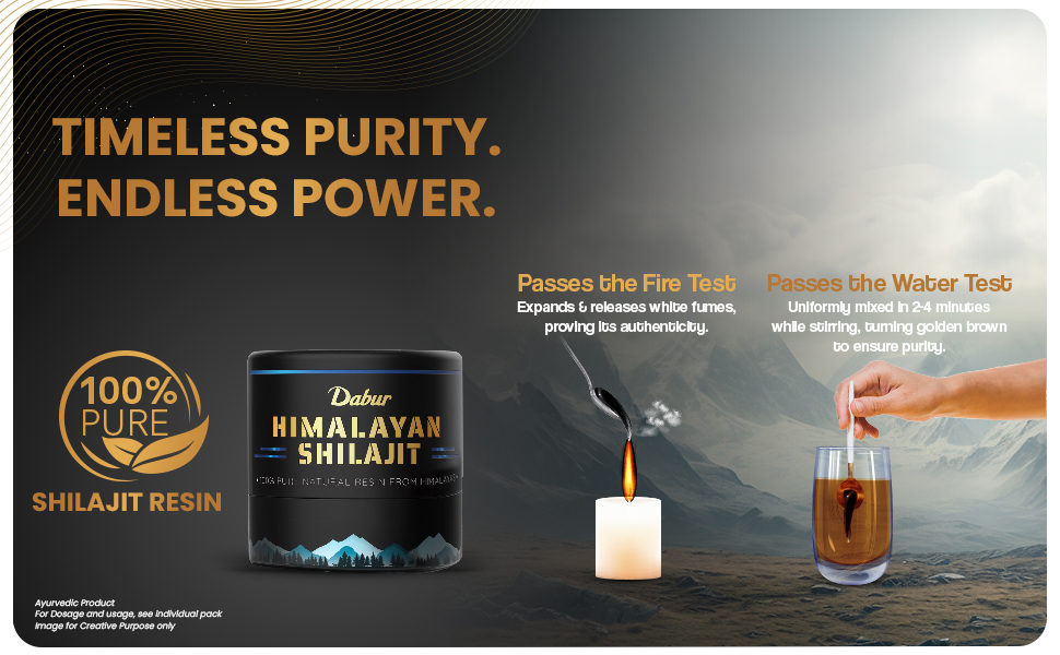 Dabur Himalayan Shilajit Resin – 15g | 500mg per Serving | Boosts Strength, Stamina & Muscle Growth | Shilajit for men |100% Ayurvedic Grade A Shilajit Sourced from the Himalayas (Up to 19,000 ft)