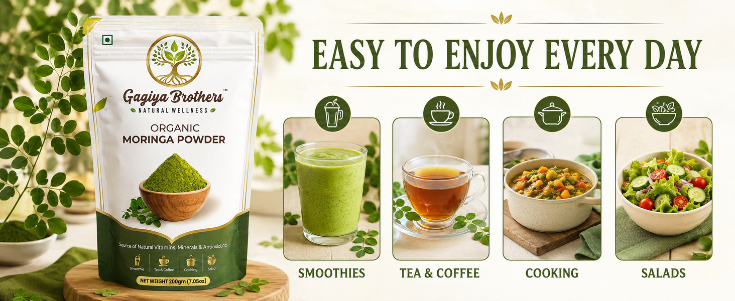 Organic Moringa Powder 200g | Pure Moringa Leaf Powder