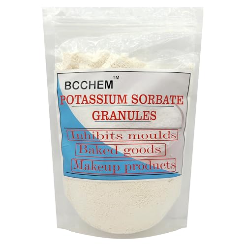 BCCHEM Potassium sorbate granular-1 kg,preservative, baking essential| For baked goods,bevrages,batter's(1 KG)