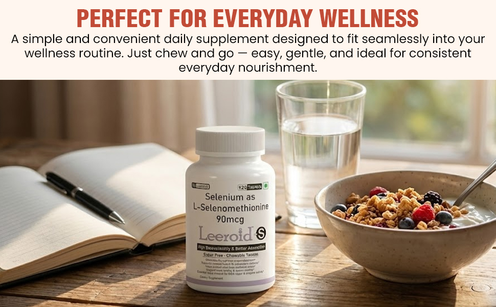 S by LeeWell Chewable Selenium L-Selenomethionine | 120 Tablets