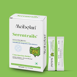 Serentrails ​Sachet India First ​45 Billion Probiotic Blend Formulation designed by CSIR-IMTECH ​for Healthy digestion & IBS 1gm X 15 Sachet Orange Flavour (Men & Women)