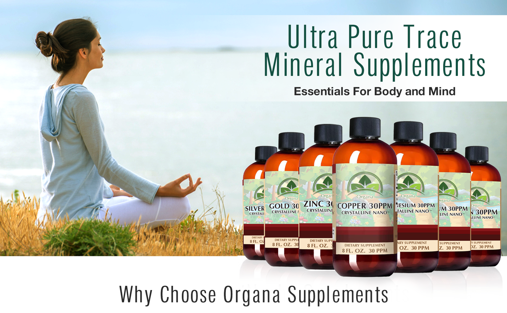 Organa Pure Crystalline Liquid Copper Supplement - 30 PPM - High Absorption Copper