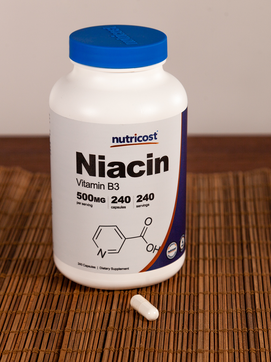 Nutricost Niacin (Vitamin B3) 500mg, 240 Capsules, with Flushing, GMO-Free