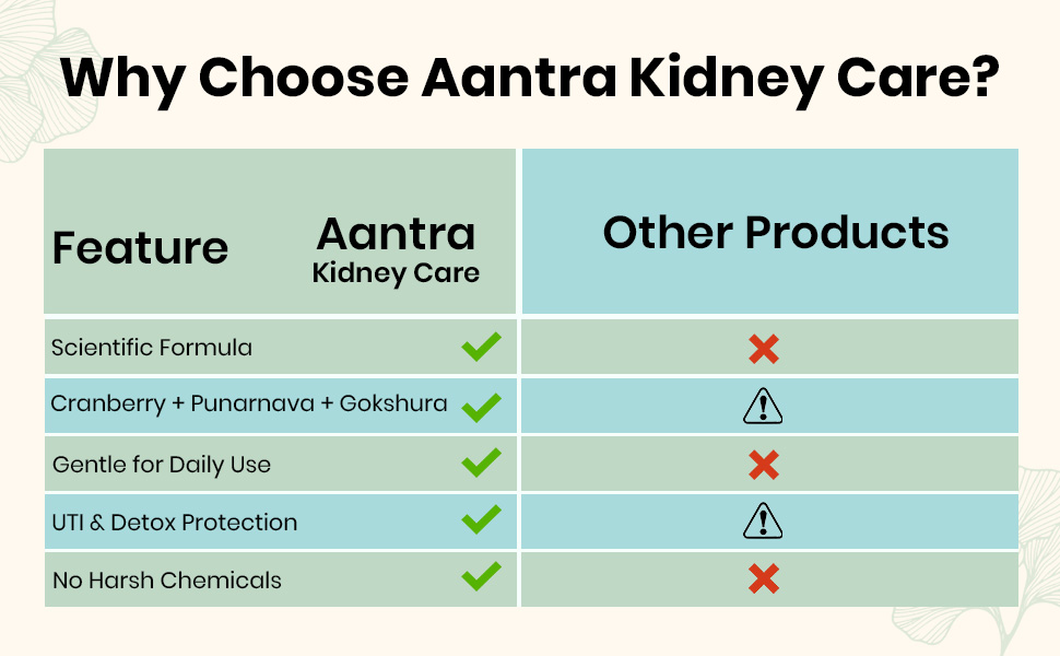 Kidney Care – Herbal Detox & Support with Punarnava, Agnimatha, Gokshura, Mulethi & Cranberry – Daily Comfort Urinary & Health – 60 Capsules
