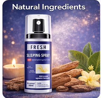 FRESH Sleeping Spray with Oud Agarwood and Ebony Agarwood, Plant Essence Formula, Sleep Aid, 100ml (1)