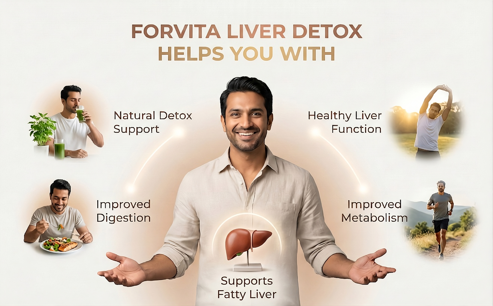 Liver Detox With Milk Thistle, Kutki, Kalmegh, Guduchi, Triphala, Turmeric | Liver Cleanse, Fatty Liver & Antioxidant Support | 10:1 Concentrated Herbal Extracts | 60 Veg Capsules