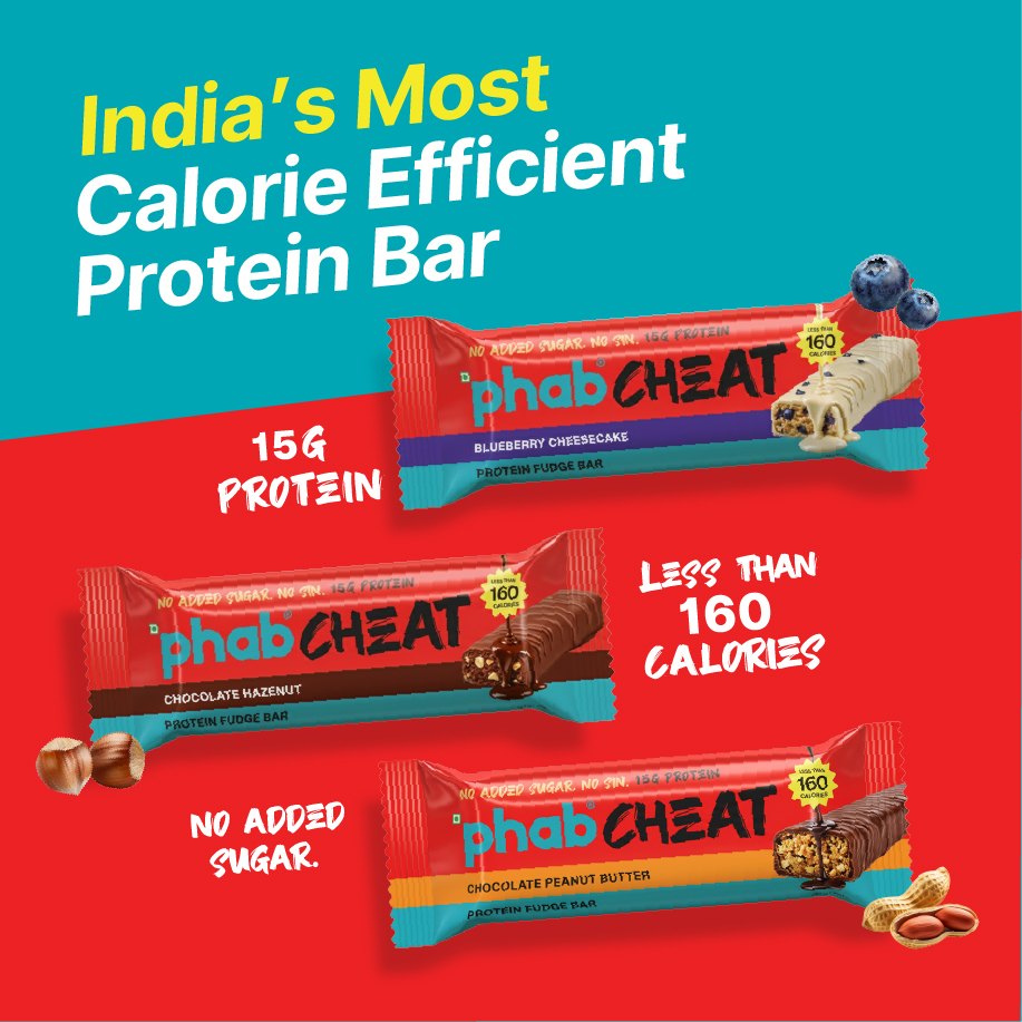 Phab Assorted Protein Bar with 21g Protein, 8g High Fibre & 0 Added Sugar 100% Vegetarian | Healthy & Tasty Protein bars | Trans Fat-Free & No Preservatives Protein bars (Pack of 12 x 65g)