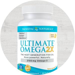 Nordic Naturals Ultimate Omega 2X | 2150 Mg Omega 3 Fish Oil Supplement EPA And DHA | For Optimum Wellness & Heart Health | Lemon Fish Oil For Men And Women | 120 Softgels