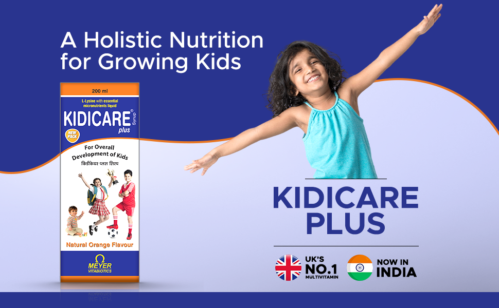 Plus Multivitamin Syrup For Children Upto 12 Years With Vitamins, Minerals For Overall Growth, Health & Immunity, Maintain Daily Energy |200Ml