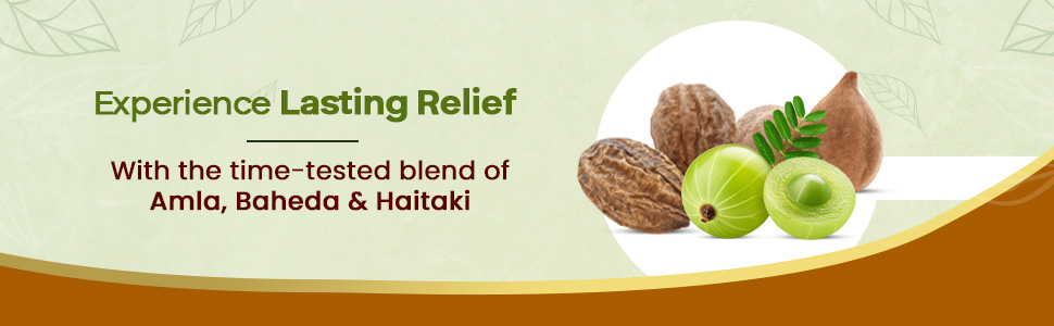 Baidyanath Triphala - 60 Tablets (Pack of 2) | Ayurvedic Blend of Amla, Haritaki & Baheda | Supports Digestion & Gut Health |