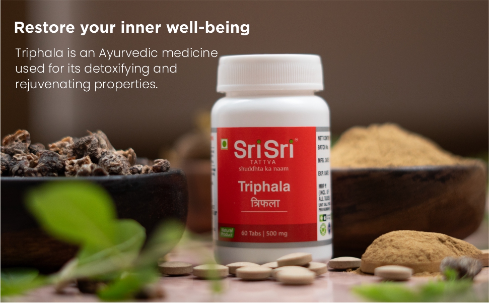 Sri Sri Tattva Triphala 500Mg Tablet - 60Count (Pack of 1)
